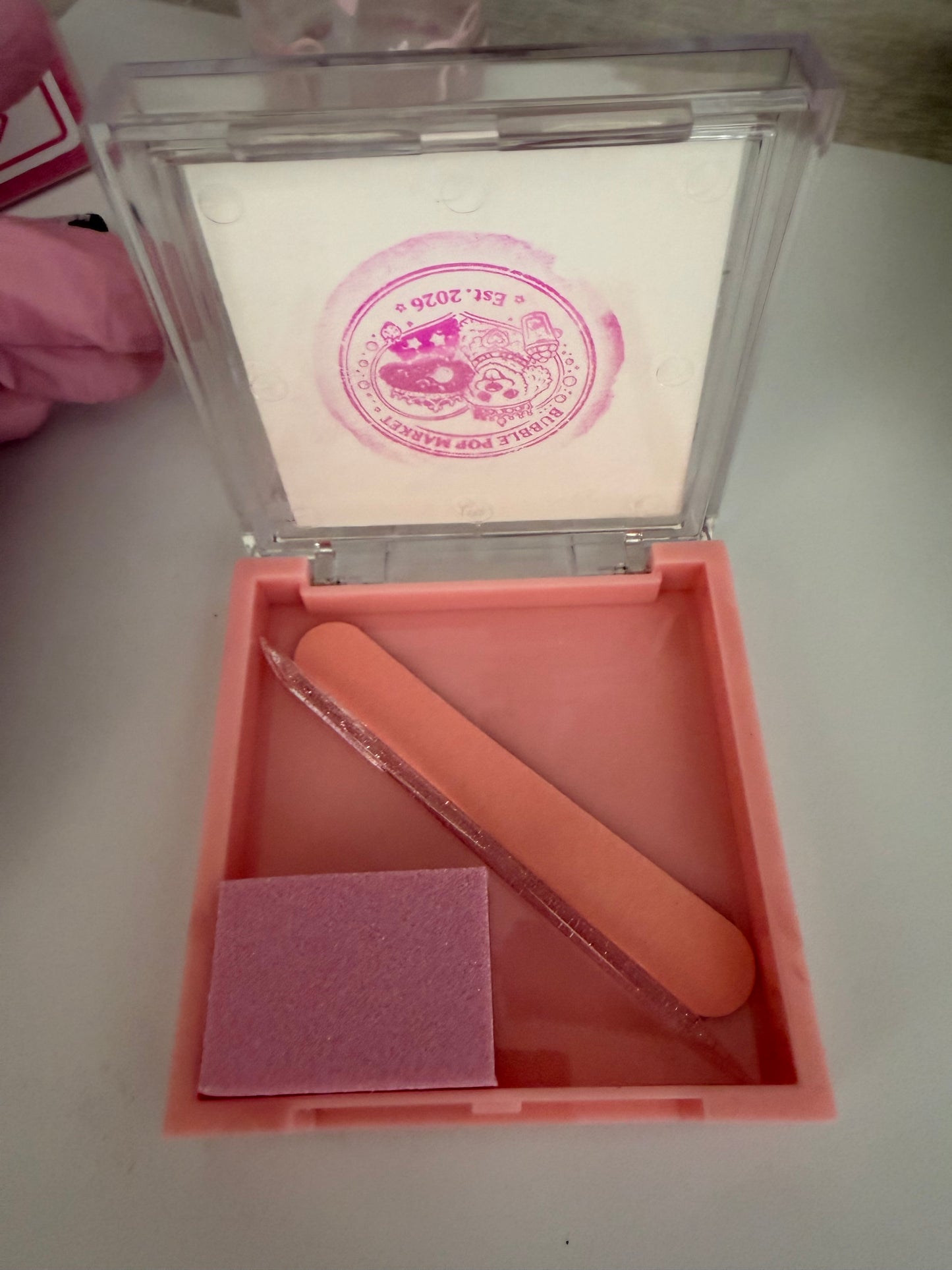Double-Layer Nail Storage Box | Clear-Lid Press-On Nail Organizer