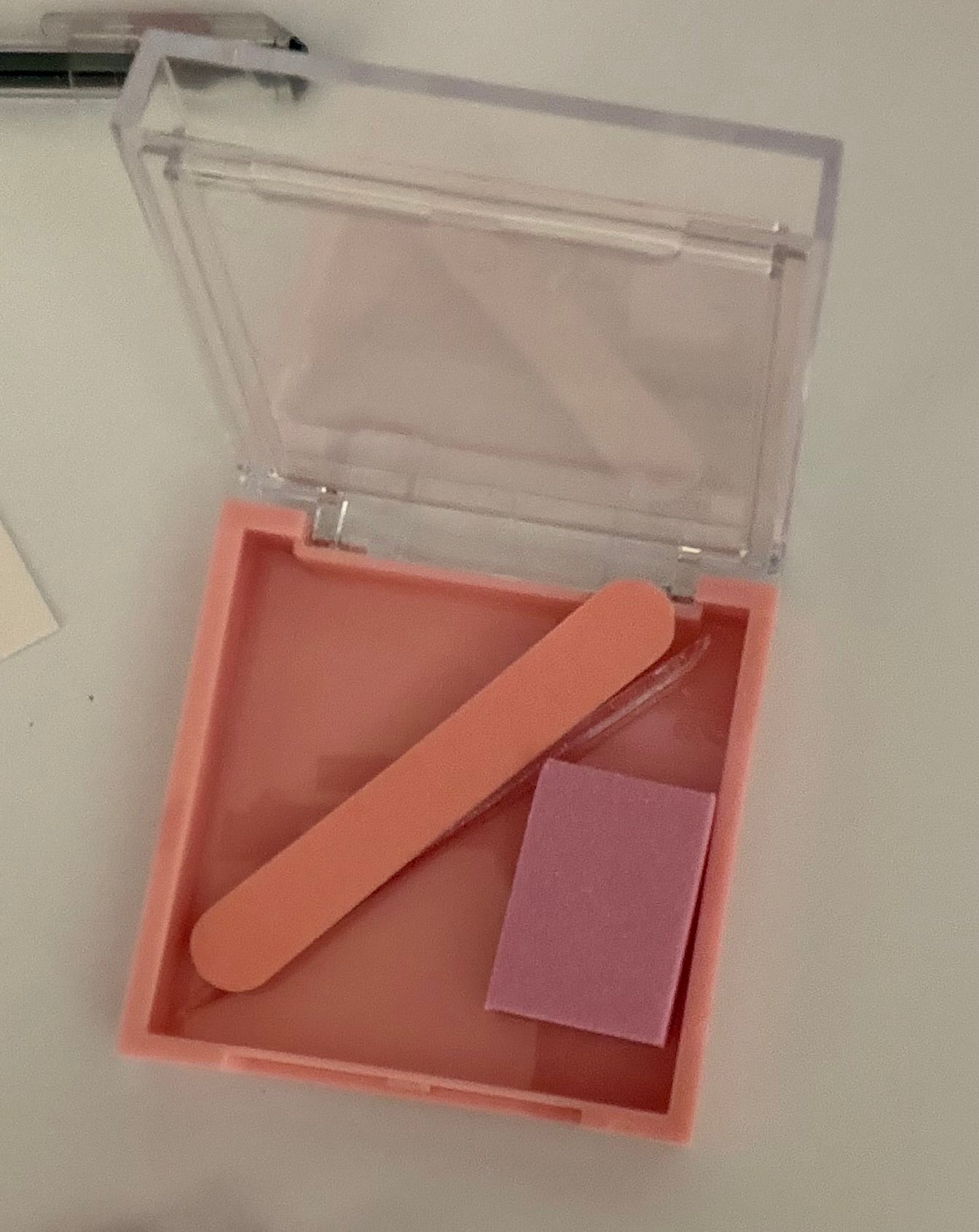 Double-Layer Nail Storage Box | Clear-Lid Press-On Nail Organizer
