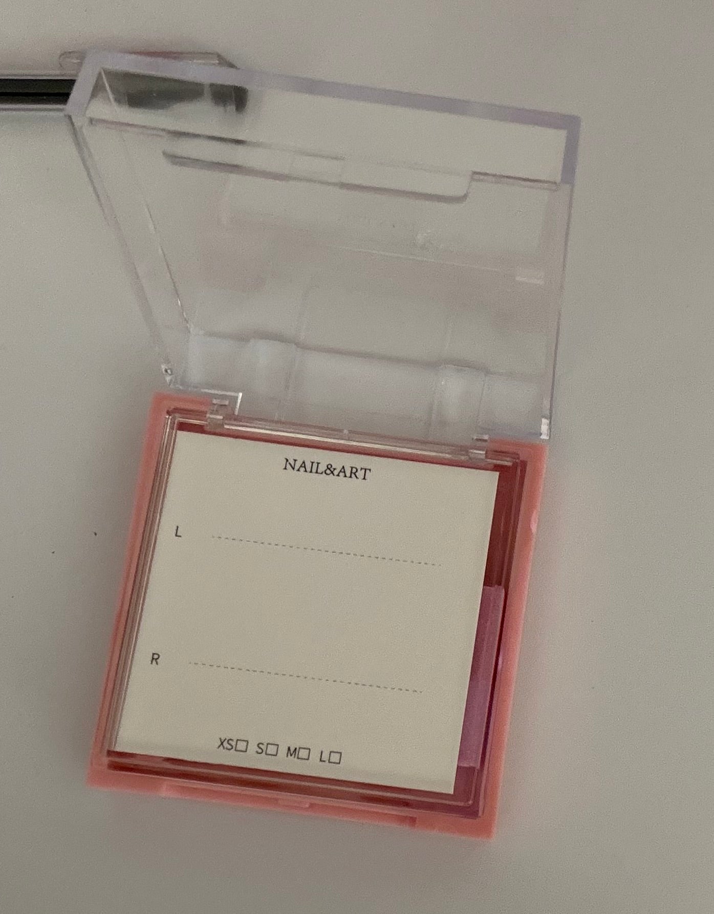 Double-Layer Nail Storage Box | Clear-Lid Press-On Nail Organizer