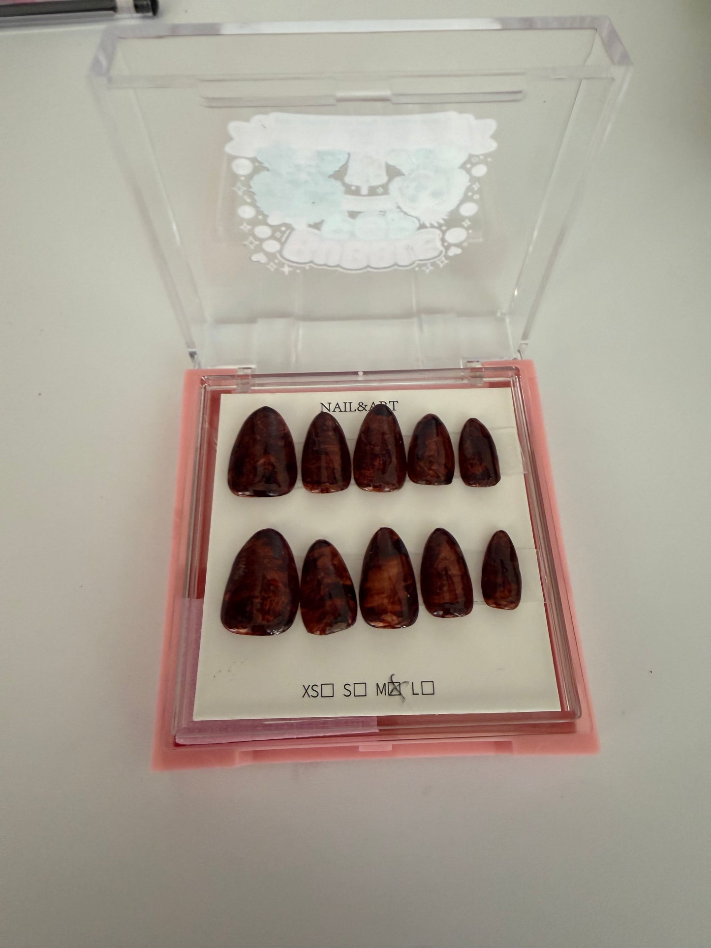 Double-Layer Nail Storage Box | Clear-Lid Press-On Nail Organizer
